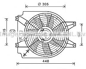 PRASCO KA7532 Fan, radiator